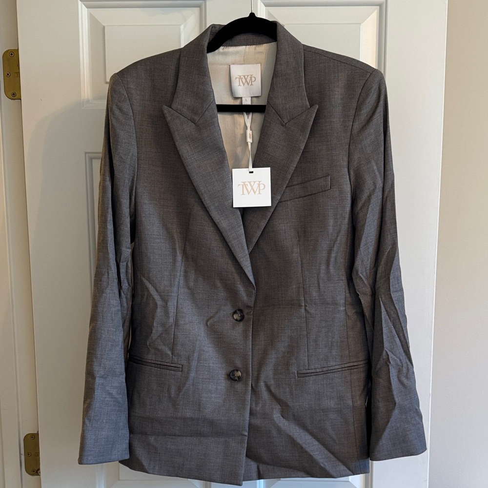 TWP Women's Husband Blazer in Taupe from Saks - NWT